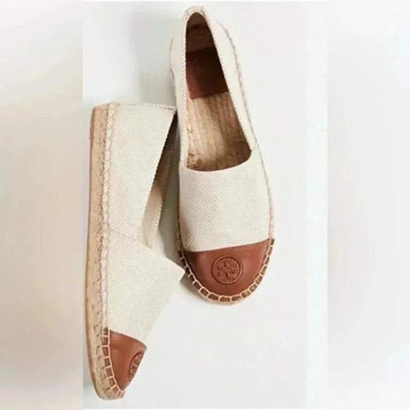 NWB Tory Burch Ambra Colorblock Espadrille Flats Size 11 - Picture 3 of 9